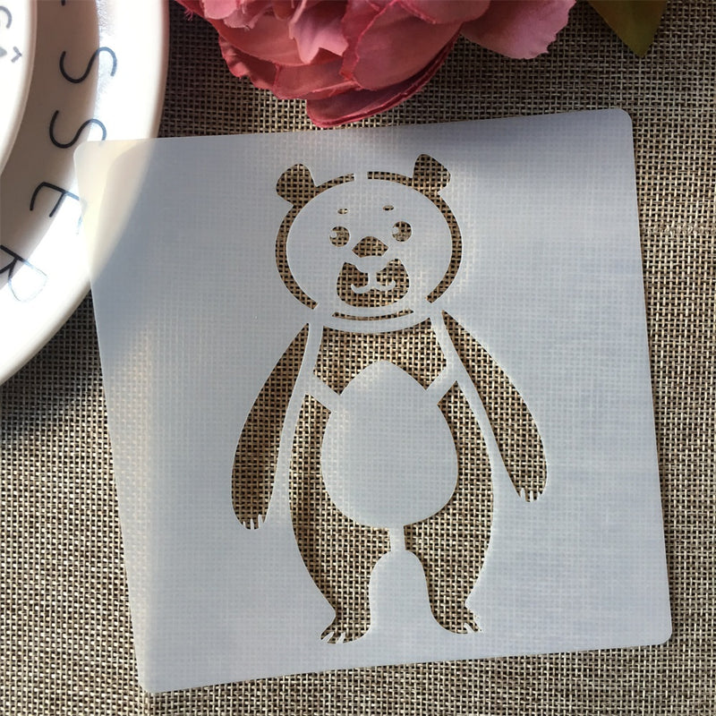 Stencil modelo de urso